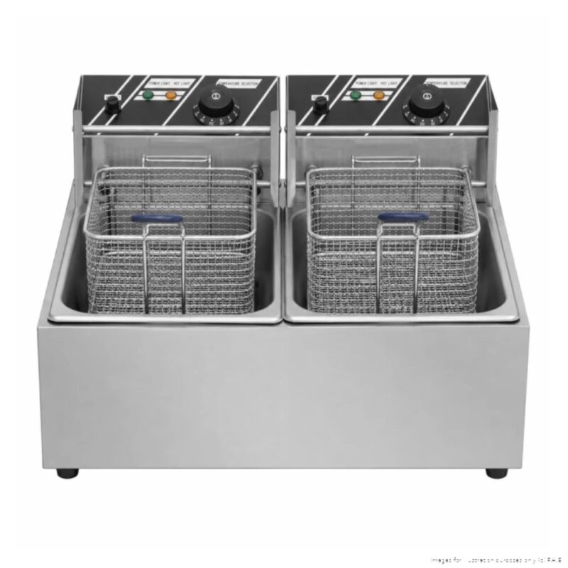 Benchstar 2 x 5.5Ltr Tank Countertop Electric Double Fryer (EF-82E)