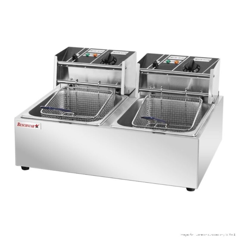 Benchstar Countertop Electric Fryer Double Tank (TEF-82KW)