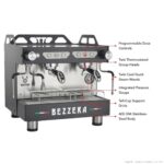 Bezzera Espresso Machine Otto DE Auto-Foamer 2 Group (Black) (BZOTTOCDEAF2B) - Image 3