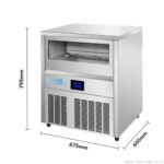 Blizzard Ice Machine Crystal Column Pro Octagonal 63kg/24hr with 25kg Storage (SIC-63R) - Image 3