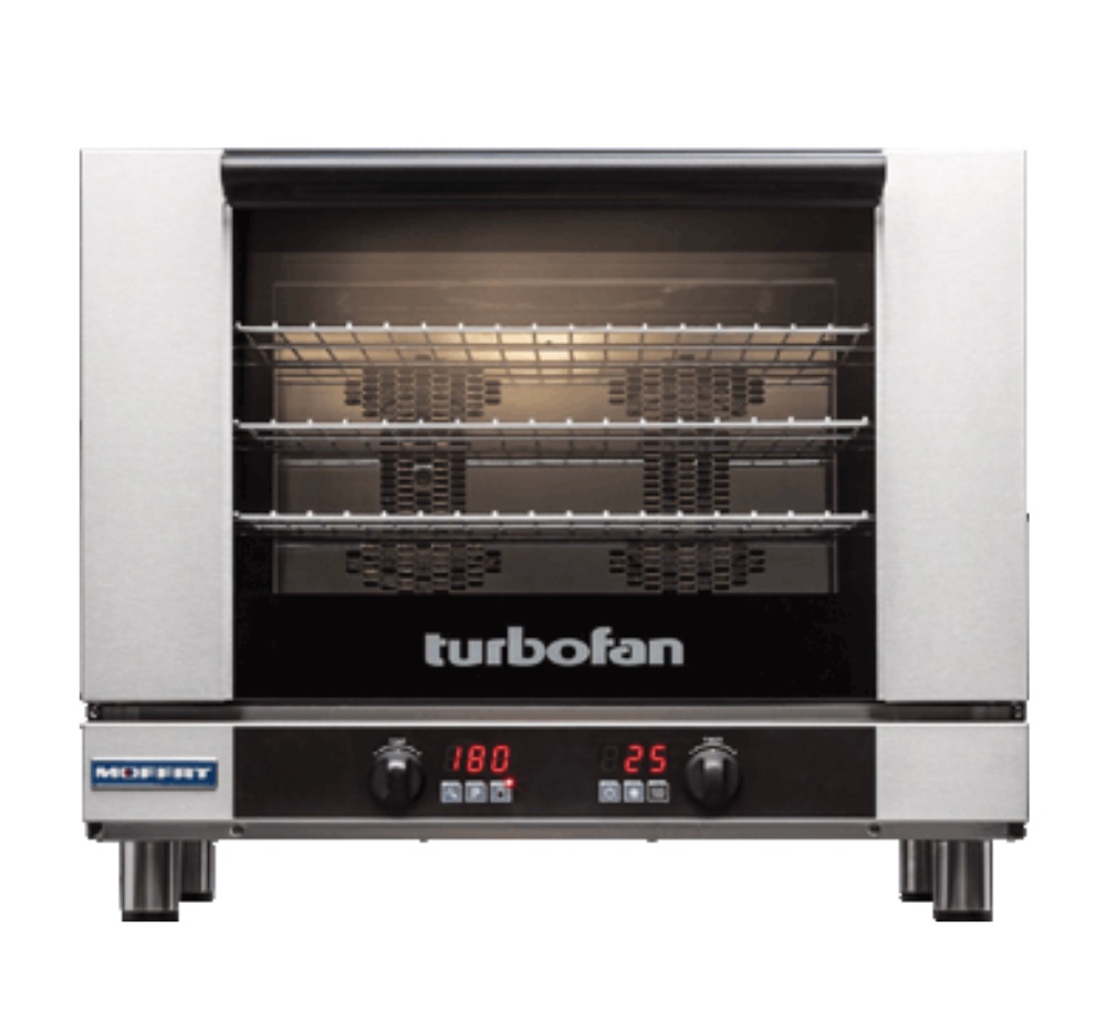 Turbofan Convection Oven Electric Takes 4x460x660mm Pans (E28D4)